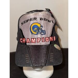 Vtg 2000 NFL St. Louis Rams Hat Super Bowl Champion Embroidered Adjustable Hat